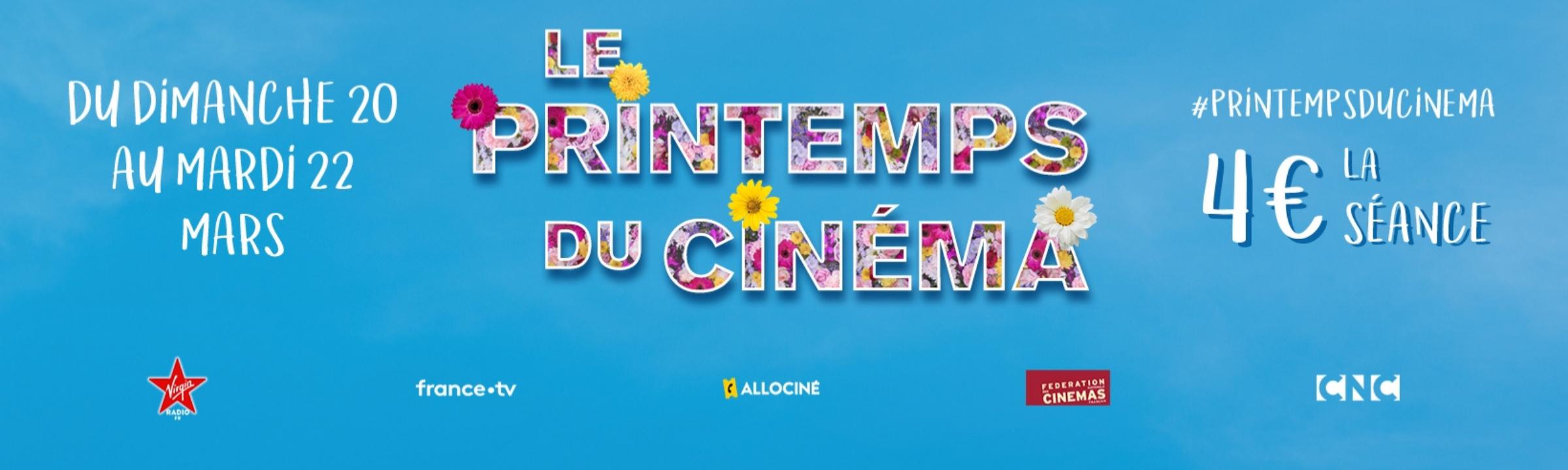Des places à 4€ pour le Printemps du Cinéma !