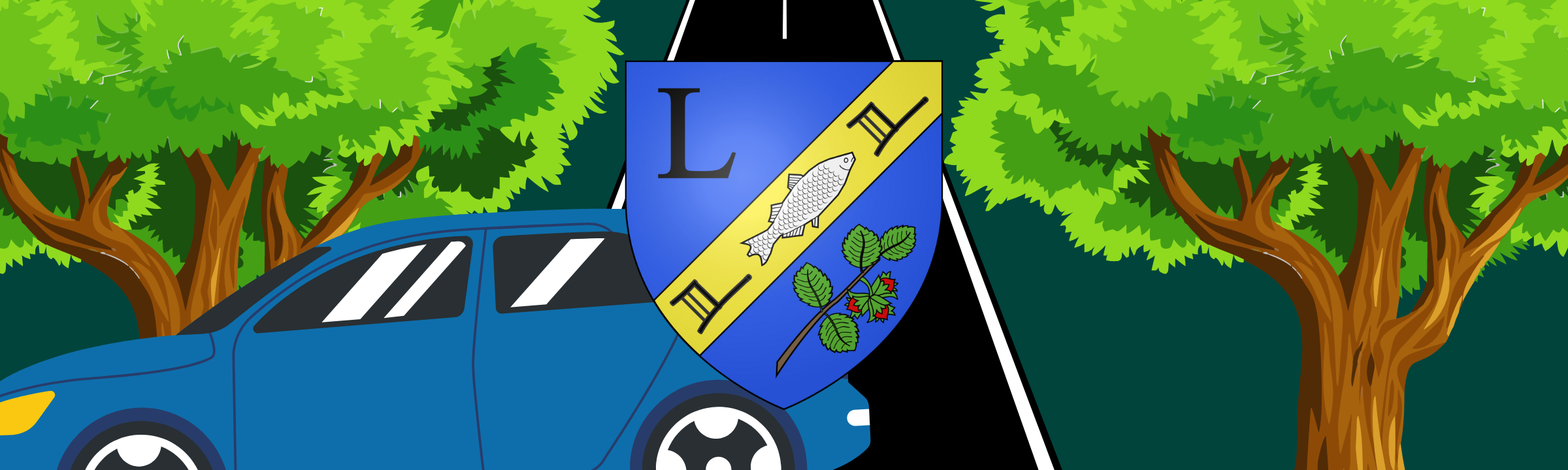 Sortie de route pour une voiture à Ban-de-Laveline !