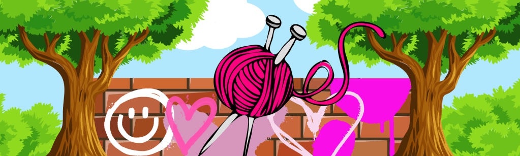 Du tricot urbain sur les arbres lavelinois pour Octobre rose avec l&rsquo;atelier Patchwork et +&nbsp;!