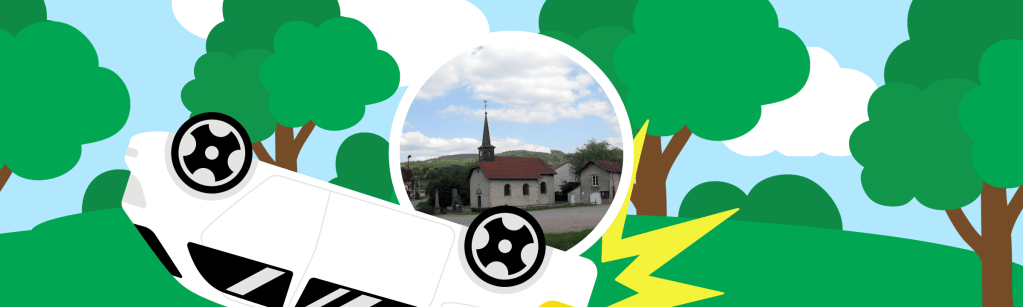 Une voiture termine sur le toit entre Remomeix et Raves&nbsp;!