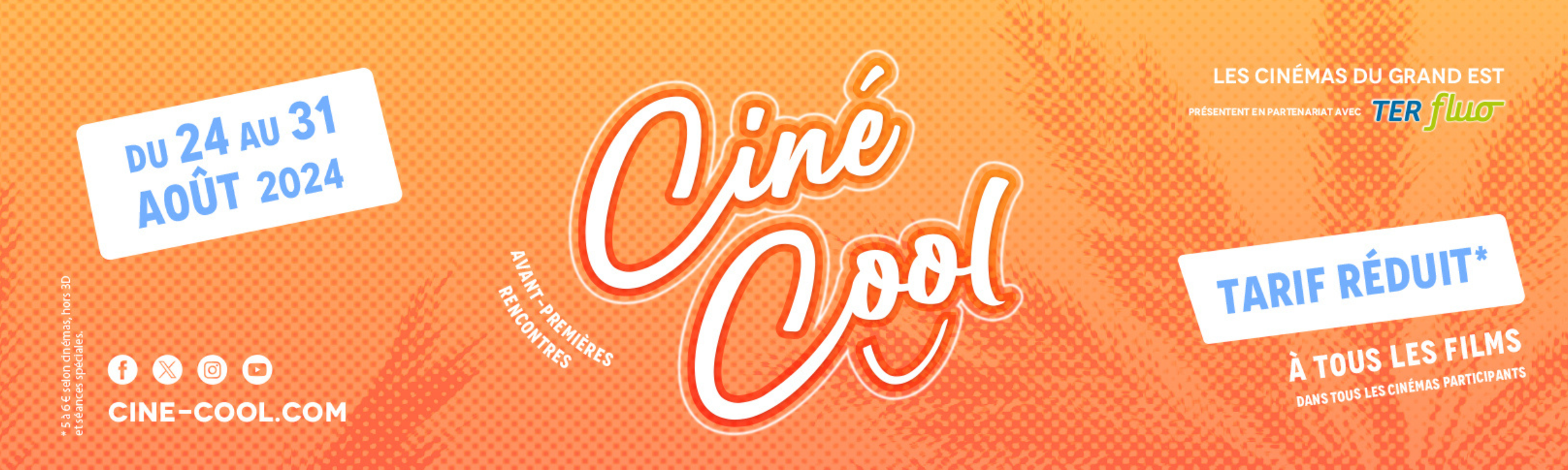 Tout·e·s au cinéma avec Ciné-Cool 2024 en Grand Est !